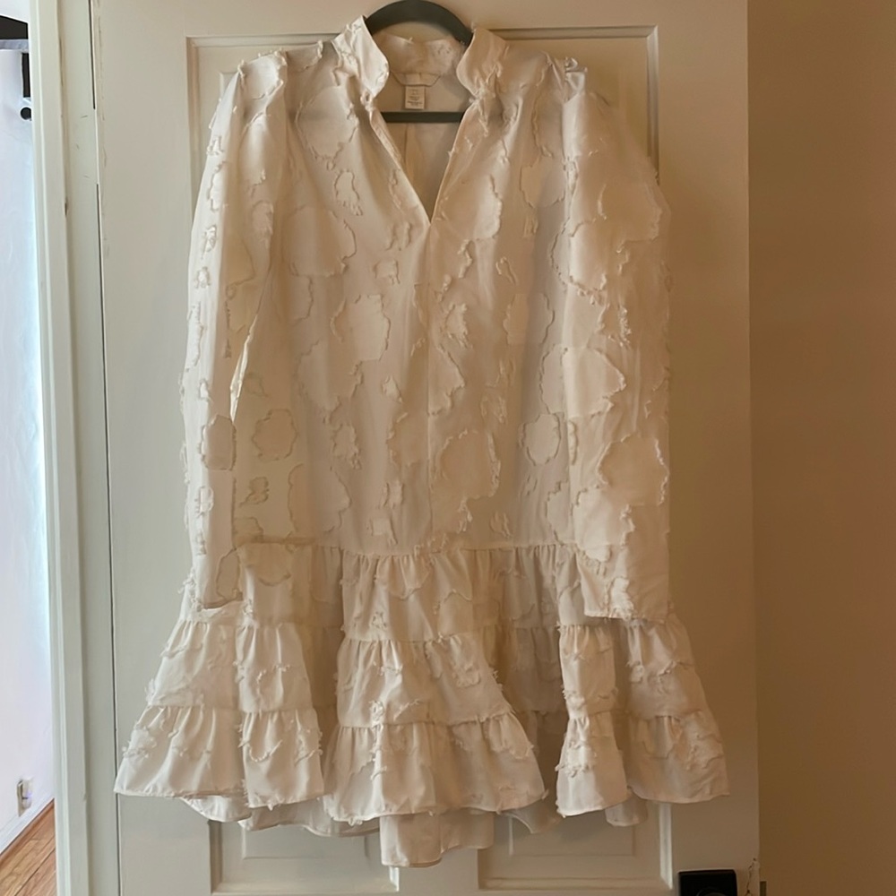 Zara white flow dress